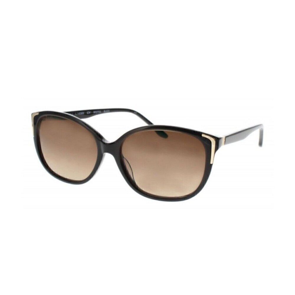 Bcbg Maxazria New Wistful Black Frame Brown Lens Petite Fit Sunglasses